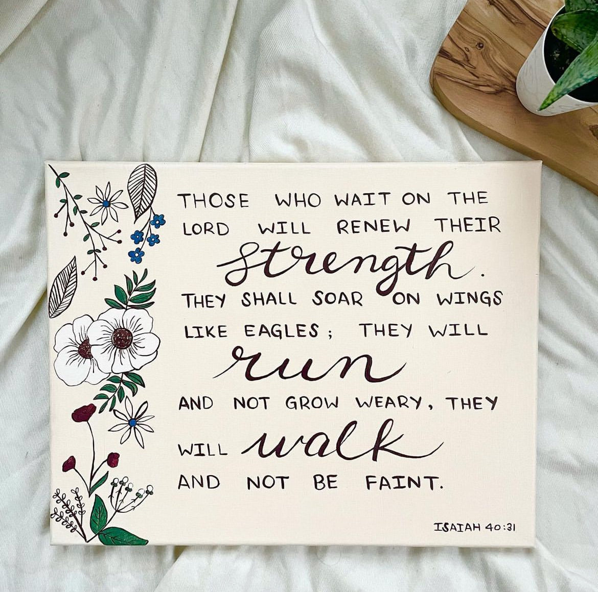 11x14 Canvas Custom Quote Art