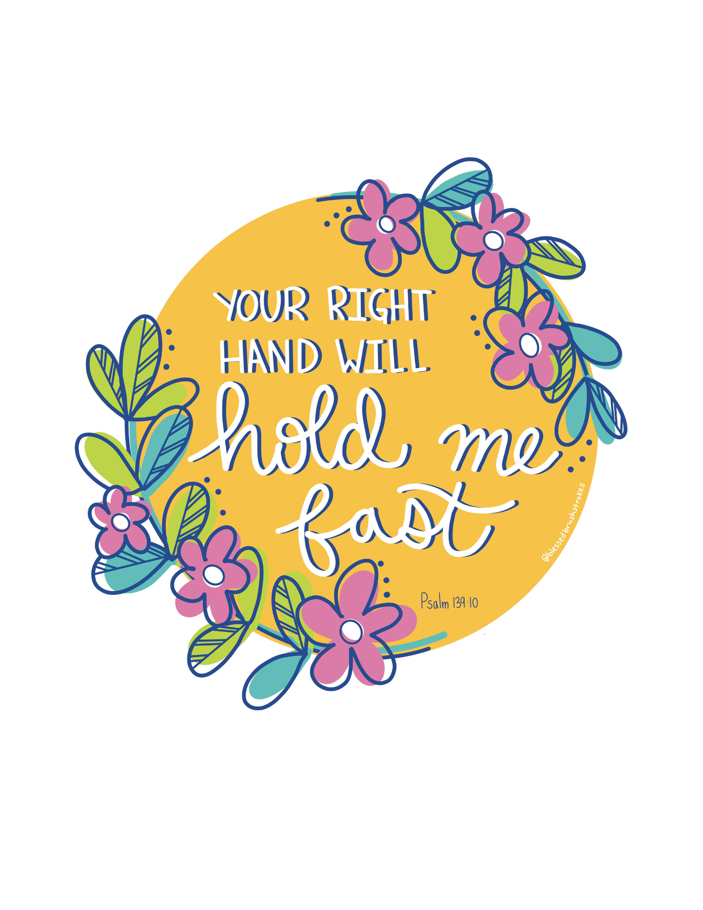 Right Hand will Hold Me sticker