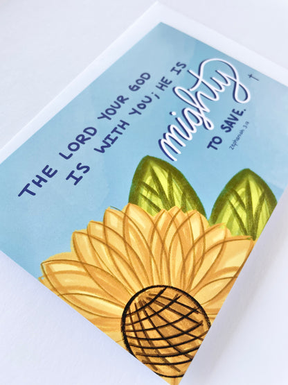 Mighty to Save - Greeting Card