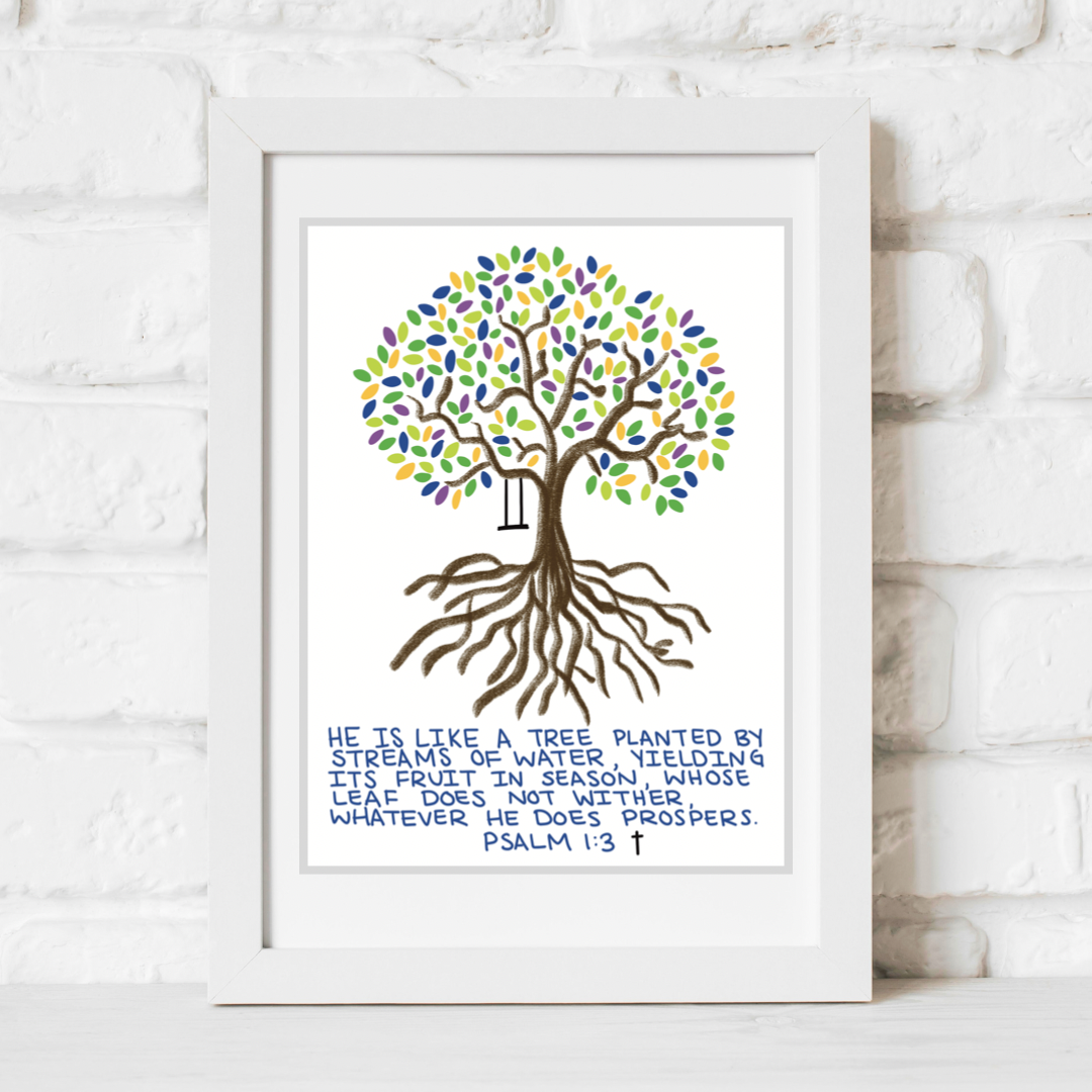 Digital Download He is like a Tree, Psalm 1 Oak